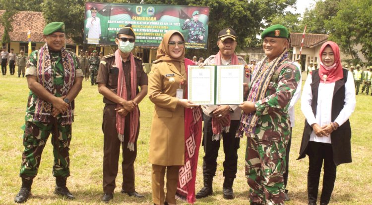 Upacara Pembukaan Karya Bakti Mandiri Klaten Bersinar Ke XIV Di Desa