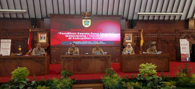 Sosialisasi Pilkades Serentak Gelombang I Tahun 2023 Kabupaten Klaten