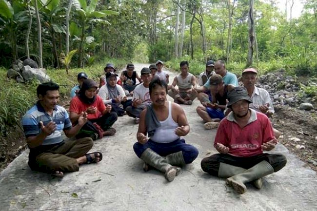 Kami Harus Bersyukur Dibangunkan Jalan Oleh TNI Kodim Klaten