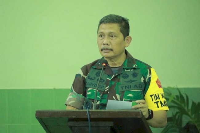 Kapoksahli Danpusterad Mabes TNI Kunjungi Kodim 0723 Klaten Guna Wasev TMMD Reguler 2022 Klaten 