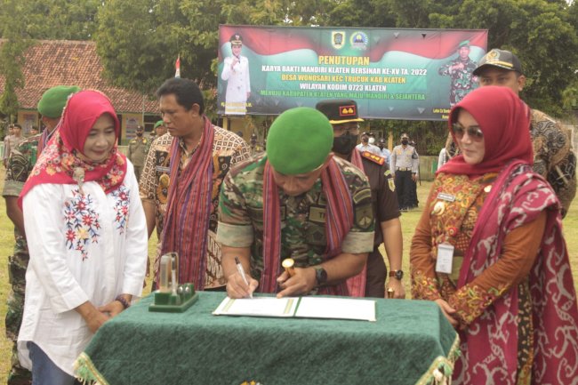 Upacara Penutupan Karya Bakti Mandiri Klaten Bersinar Ke-XV Ds. Wonosari, Kec. Trucuk, Kab. Klaten Tahun 2022