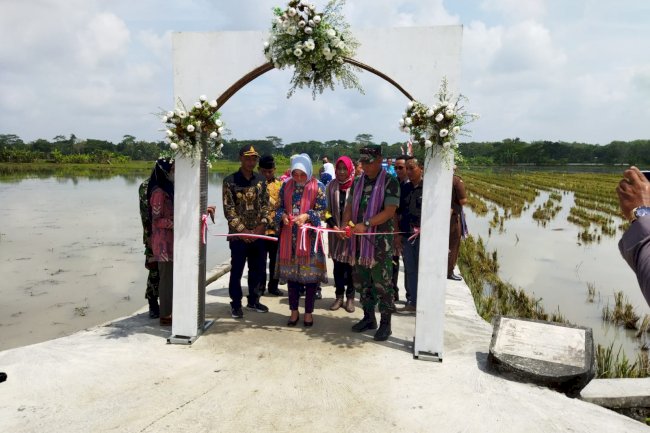 Upacara Penutupan Karya Bakti Mandiri Klaten Bersinar (KBMKB) Ke-XIV Desa Pogung, Kecamatan Cawas