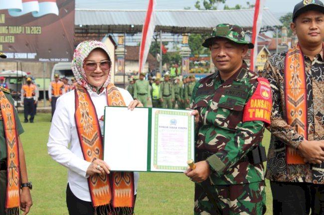 Pembukaan TMMD Sengkuyung Tahap I Tahun 2023 Desa Kahuman, Kec. Ngawen, Kab. Klaten Wilayah Kodim0723/Klaten