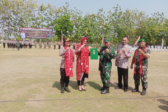 Upacara Penutupan Karya Bakti Mandiri Klaten Bersinar (KBM-KB) Ke - XVlIl di Ds.Boto, Kec.Wonosari, Kab.Klaten