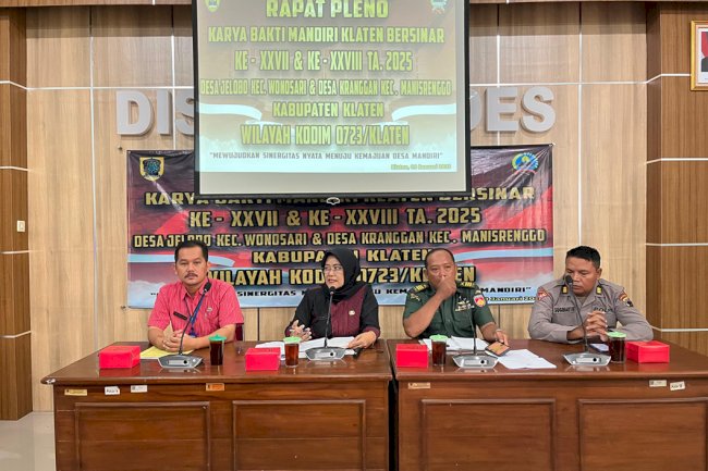 Kodim 0723 Klaten Matangkan Persiapan Karya Bakti Mandiri Jelobo dan Kranggan