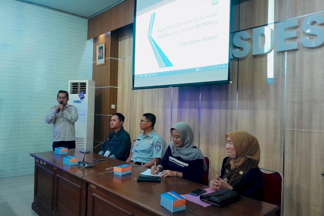 Rapat Teknis Monitoring dan Evaluasi BUMDesa serta Persiapan Festival BUMDesa Kabupaten Klaten