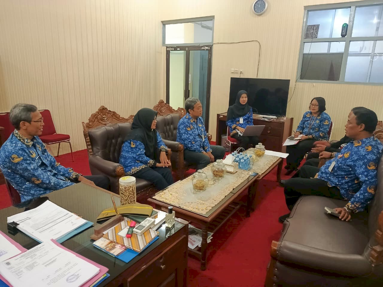 Inspektorat Kabupaten Klaten Lakukan Review RKA-KUAPPAS, RKPD Perubahan 2025 dan Rencana 2026 di Dispermasdes