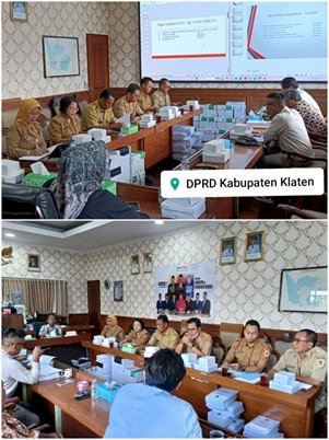 Rapat Koordinasi dengan Komisi I DPRD Kabupaten Klaten bersama OPD Mitra Kerja terkait Evaluasi Kegiatan Tahun Anggaran 2025 dan Rencana Penyelenggaraan Kegiatan Tahun Anggaran 2026