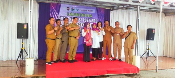 Dinas Pemberdayaan Masyarakat dan Desa Kabupaten Klaten Menghadiri Kegiatan Launching Posyandu 6 SPM di Desa Ngrundul, Kecamatan Kebonarum