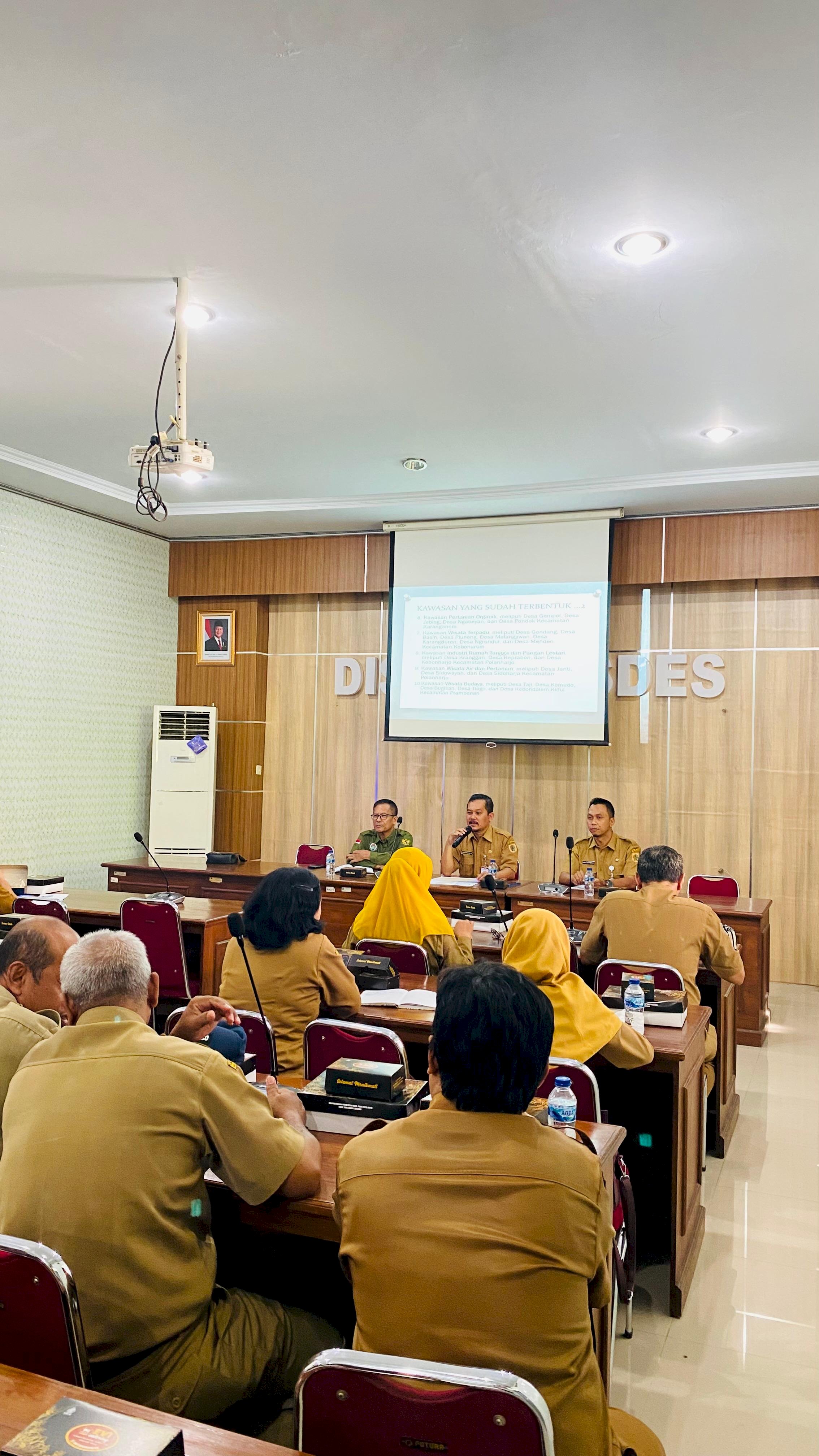 FGD Pembangunan Kawasan Perdesaan Kabupaten Klaten : Perkuat Sinergi Lintas Sektor untuk Mendorong Pertumbuhan Ekonomi Desa